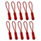 YZSFIRM Luggage Zipper Pull Replacement for Backpack: 10 Pcs Red Zipper Tab