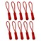 YZSFIRM Luggage Zipper Pull Replacement for Backpack: 10 Pcs Red Zipper Tab