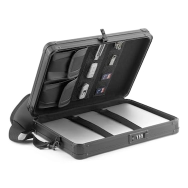Vaultz Locking Storage Clipboard with Combination Lock, Black