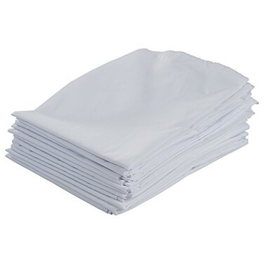 ECR4Kids Standard-Sized Cot Fitted Sheet Set, Sleeping Accessories, White, 12-Pack
