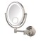 JERDON Lighted Wall-Mount Makeup Mirror - 10X/15X - Nickel - HL9515NL