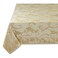 Benson Mills Harmony Scroll Woven Damask Fabric Tablecloth, Everyday, Parties, Special Occasions, Weddings and Holiday Table Cloth ,60" X 104" Rectangular, Silver“ Gold