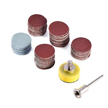 Saipor Saiper 100pcs 1 Inch/25mm Sanding Discs Pad Sander Disk Kit for Dremel