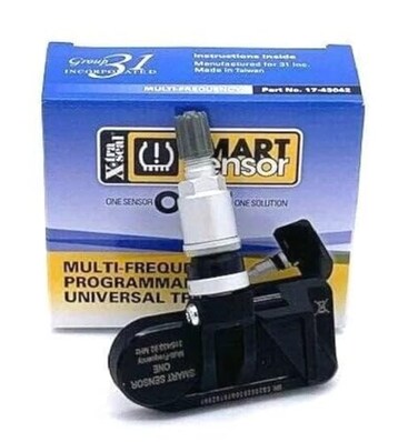 Xtra-Seal Smart Sensor 17-43042 Clamp in Multi-Frequency Programmable Universal TPMS Sensor ,Box of 10