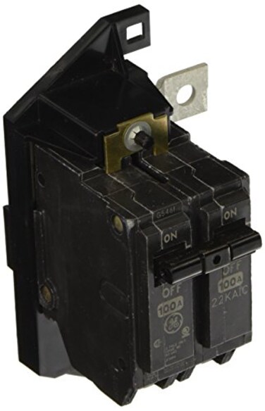 ABB 100A Main Circuit Breaker Kit, 2-Pole, Includes Mounting Base