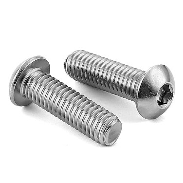 MewuDecor M5-0.8 x 16mm Button Head Socket Cap Screws, 50 PCS