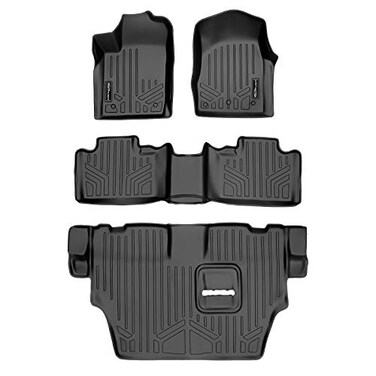 SMARTLINER Floor Mats 3 Row Liner Set for 2013-2016 Dodge Durango
