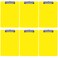 Trade Quest Yellow Plastic Clipboards Letter Size Low Profile ,6-Pack