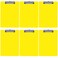 Trade Quest Yellow Plastic Clipboards Letter Size Low Profile ,6-Pack