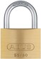 ABUS 55/60 Solid Brass Padlock with 2 Keys for School, Gym