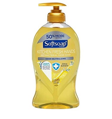 Softsoap Kitchen Fresh Hands Antibacterial Liquid Hand Soap, 11.25 oz Per Bottle ,5 Pack
