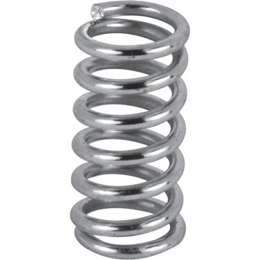 Prime-Line SP 9700 Compression Spring, Spring Steel Construction, Nickel-Plated Finish, 0.035 GA x 1/4 In. x 1/2 In. ,6 Pack