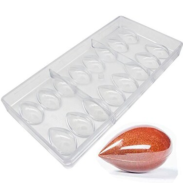 Goldbaking Chocolate Mould Olive Shaped Polycarbonate Chocolate Mold 3D Candy Mold