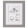 Gallery Solutions - 8"x10" Flat Grey Wall Frame - Double White Mat - Wall/Wall Mount Display - Perfect Fit for 5"x7" Photos - Versatile Mounting Options - Rectangular Wall Mount - Poster Frame