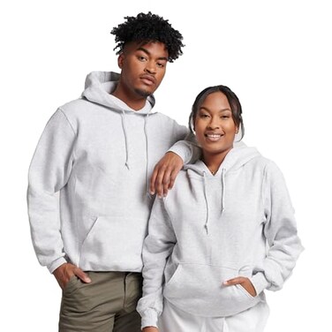 Russell Athletic Men's Dri Power Hooded Pullover Sweatshirt, Ash, Large