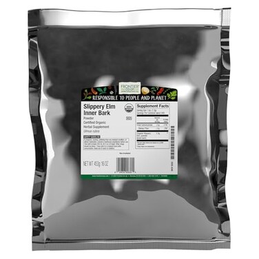 Frontier Co-op Frontier Herb Bulk Slippery Elm Bark Organic Powder Inner Bark, 1 Pound