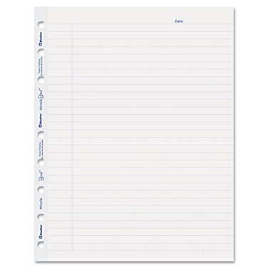 Blueline MiracleBind Notebook Refill Sheets 50 Sheets 9.25x7.25-Inch ,AFR9050R, White