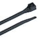 Gardner Bender 46-308UVBM Standard Cable Tie, 0.17" Width, 8" Length, 2" Maximum Bundle Diameter, Ultraviolet Black, ,Case of 5,46-308UVBMN