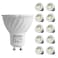 DiCUNO GU10 LED Bulb, 60W Equivalent, 600LM, Daylight White 6000K, 10-Pack