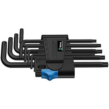 Wera 05024244001 967/9 TX HF 1 L-KEY SET WITH HOLDING FUNCTION BLACKLASER 9 PIECES