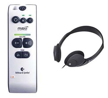 BellmanSymfon Bellman Audio Maxi BE2020 Wireless Personal Hearing Amplifier with 71dB Amplification - INCLUDES - Headphones