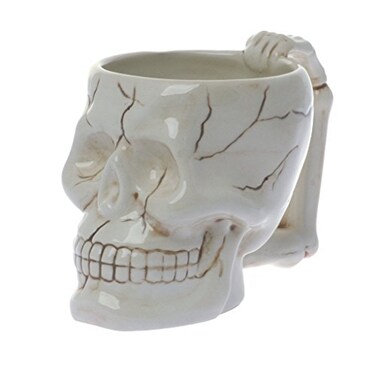 Pacific Giftware Human Skull Novelty Coffee Mug - Diabolical Bonehead Cup Ceramic 16 oz. Pacific Trading