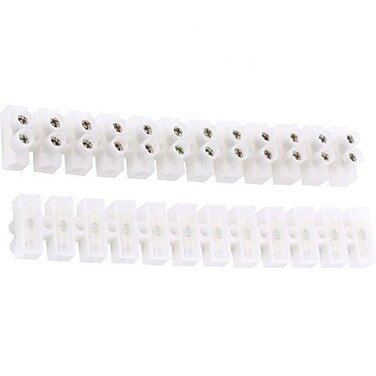 COMOK Dual Row 12 Position Barrier Block Terminal Strip Cable Connector 60A 2Pcs