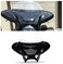 ECOTRIC Universal Motorcycle Cruiser Front Outer Fairing Batwing w/Clear