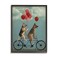 Stupell Industries Funny Dog Bicycle Balloon Comic, 11 x 14 Inch Framed Gicle Print