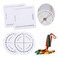 Comidox 4Pcs Small Kumihimo Disk Friendship Bracelet Braiding Wheel Kit