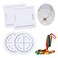 Comidox 4Pcs Small Kumihimo Disk Friendship Bracelet Braiding Wheel Kit
