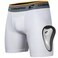 CHAMPRO Compression Boxer Short with Cup - Polyester/Spandex, Youth Large, White ,BPS14YCWL
