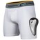 CHAMPRO Compression Boxer Short with Cup - Polyester/Spandex, Youth Large, White ,BPS14YCWL