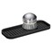 iDesign Silicone Kitchen Sink Tray, Black
