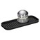 iDesign Silicone Kitchen Sink Tray, Black