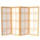Red Lantern 4 ft. Short Eudes Shoji Screen - Honey - 4 Panels
