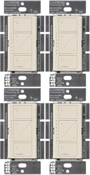 Lutron Caseta Smart Dimmer Switch ,Smart Hub Required, No Neutral Required