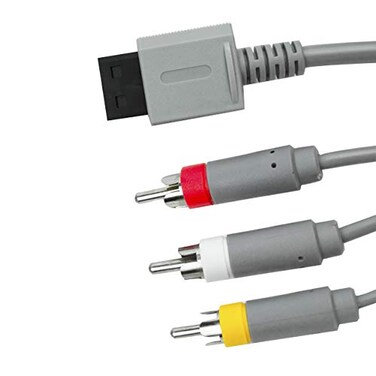 Beastron Wii AV Cable, 6 FT AV Composite Cable 3 RCA for Nintendo Wii/Wii U ,High Definition