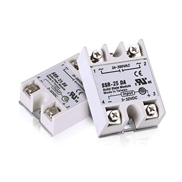 HiLetgo 2pcs SSR-25DA 25A 250V Solid State Relay Module