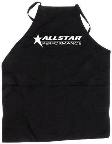 Allstar Performance ALL99962 Black Cloth Adjustable Strap Apron with Logo X-Large