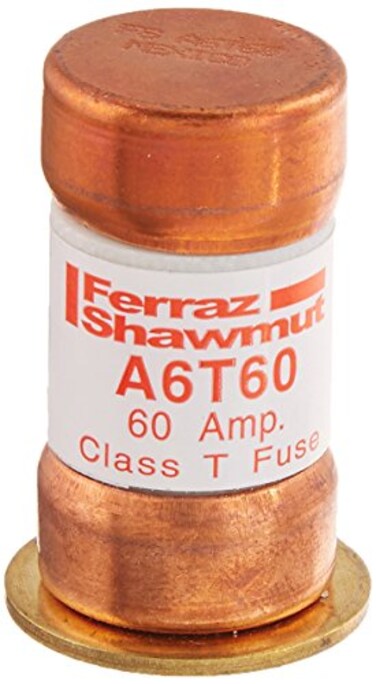 Mersen A6T60 600V 60A Class T Fuse, 10-Pack