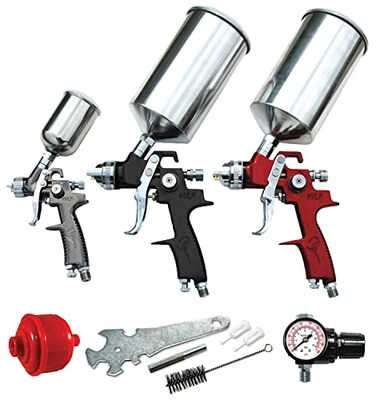 Advanced Tool ATD Tools 6900 9-Piece HVLP Spray Set