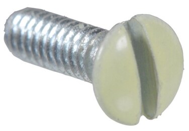 Hillman Switch Plate Screws,6-32 x 1/2in, 20 Pack, Ivory