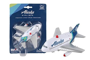 Daron Pullback Alaska Airlines Toy with Light and Sound