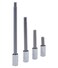 GENIUS TOOLS 1/4" Dr. 5mm Hex Bit Socket, 45mmL - 2082135