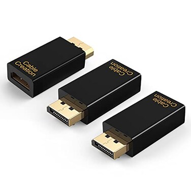 CableCreation DP to HDMI Adapter 3Pack, 4K 3D Displayport to HDMI Converter