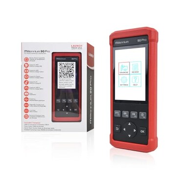 LAUNCH OBD2 Scanner Millennium 90 Pro Car Scanner, Full OBD2 Code Reader, Diagnostic Scan Tool for ABS SRS AT Engine, with Oil EPB BMS ABS Bleeding SAS Reset Service Functions, Lifetime Free Update