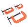 PONY Malleable Iron C-Clamp Set, 3-Piece, ,1", 2", 3
