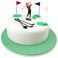 PME Golf Decorations/Plastic Figures, 13-Pieces, Green/Red/Blue/White/Black
