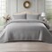 KASENTEX Oversized King Quilt Set 112x106, Soft Washed 3-Layer Lightweight